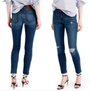 J. Crew Distressed Toothpick Denim